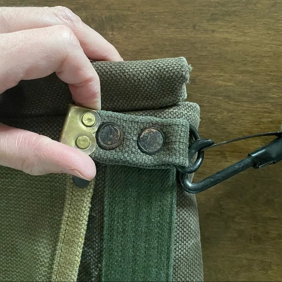 EUC VINTAGE 316 UPCYCLED OOAK MILITARY BAG